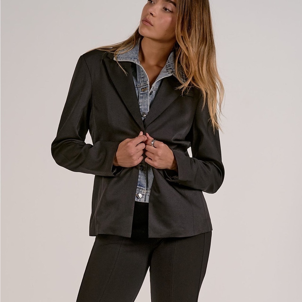 NWT Elan Paige blazer women's size medium black